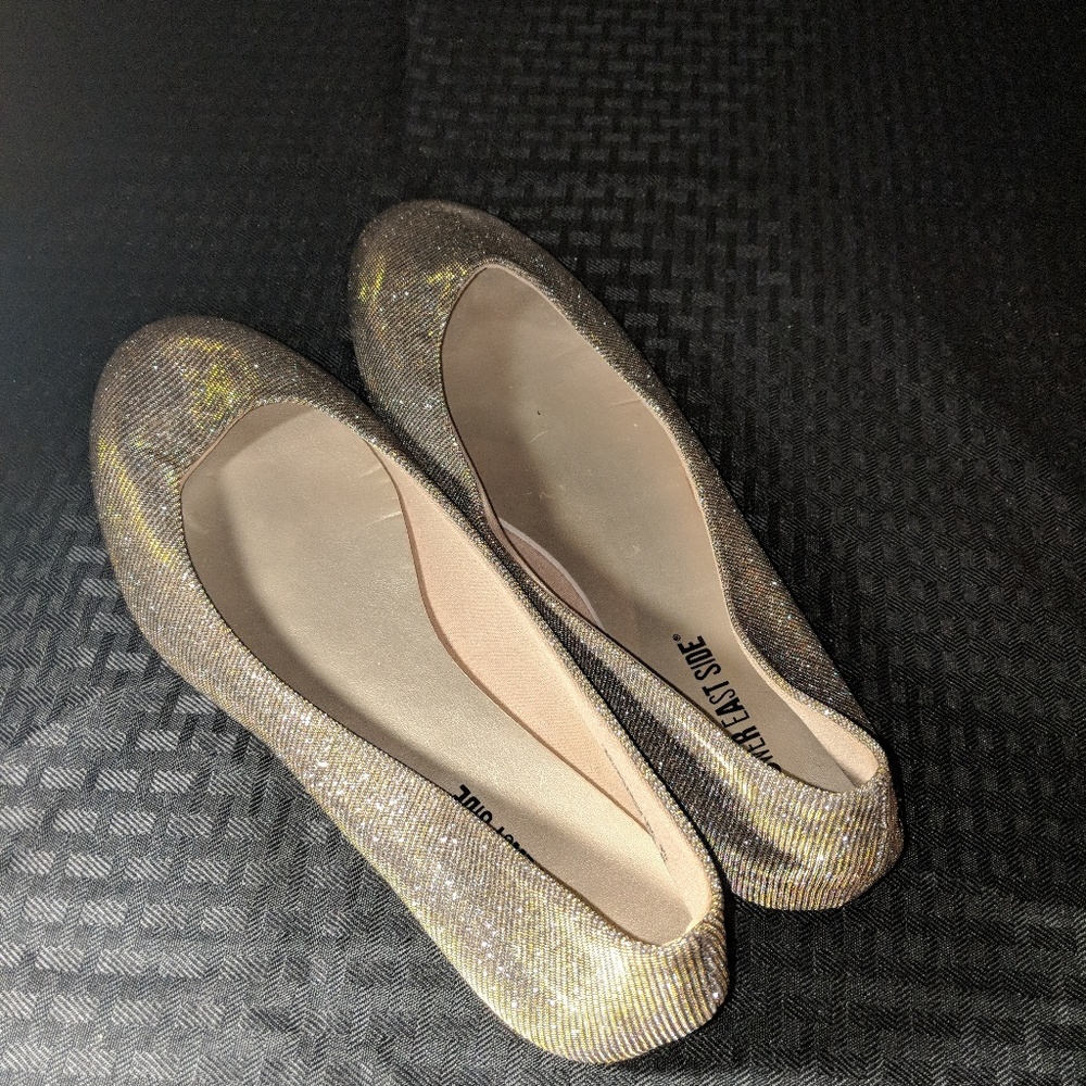 Lower east side gold/silver sparkle ballet slipper